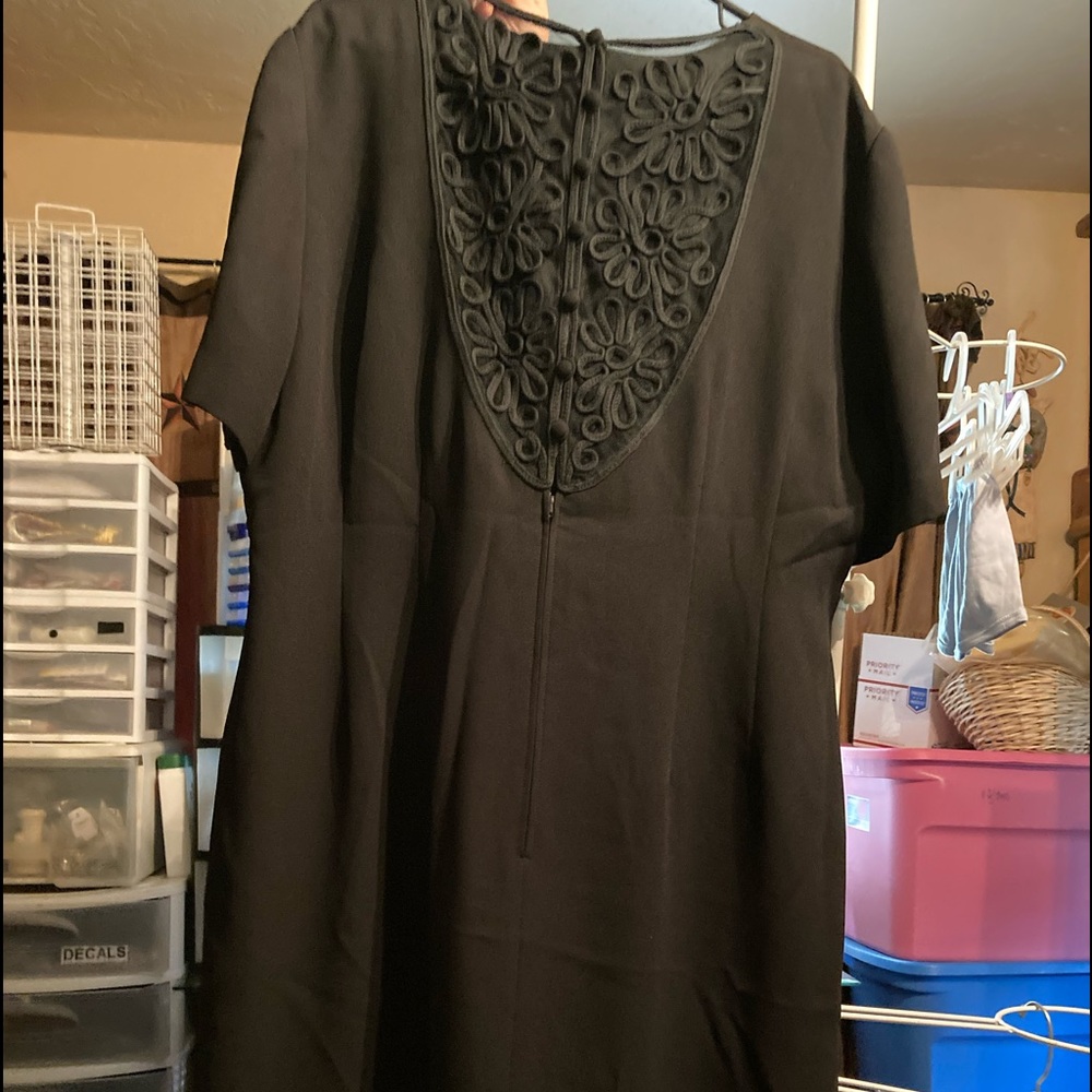 Make your beautiful black dress design on front